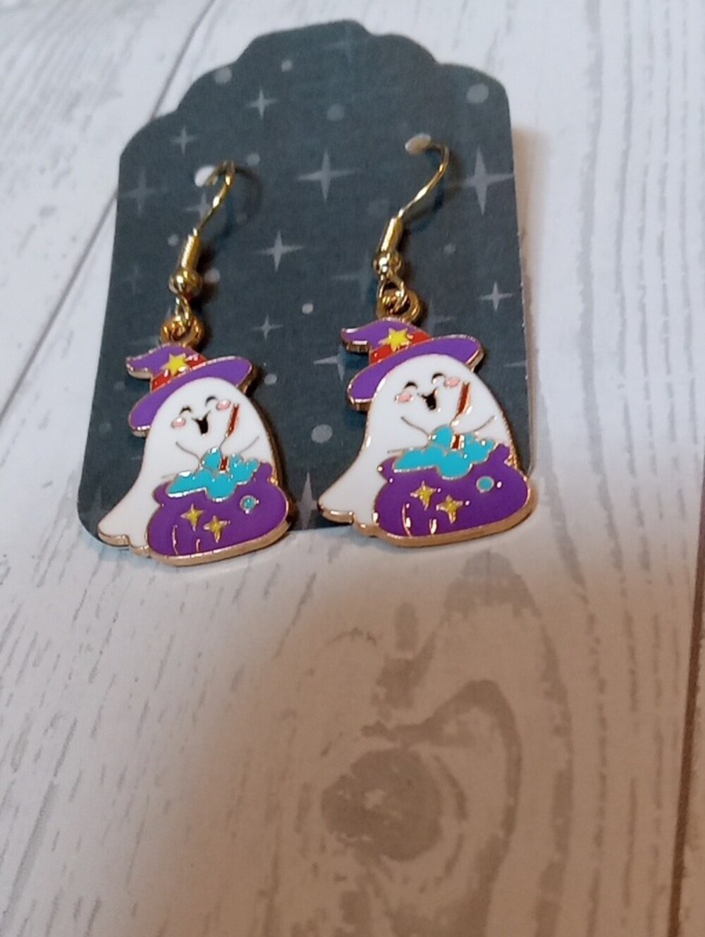 Halloween Ghost Witch Dangle Earrings